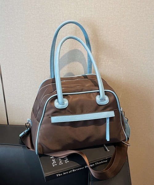 Ressaca（レサーカ） ボストンバッグ パイピングダブルジップボストン