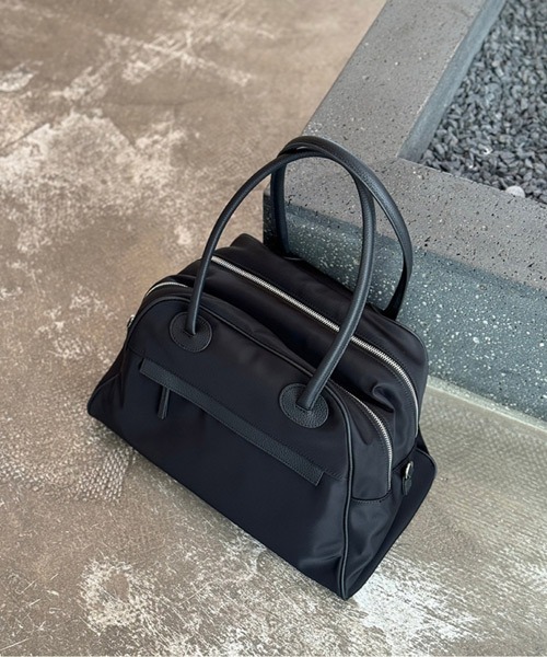 Ressaca（レサーカ） ボストンバッグ パイピングダブルジップボストン