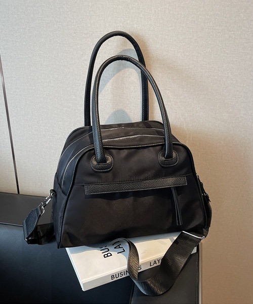 Ressaca（レサーカ） ボストンバッグ パイピングダブルジップボストン