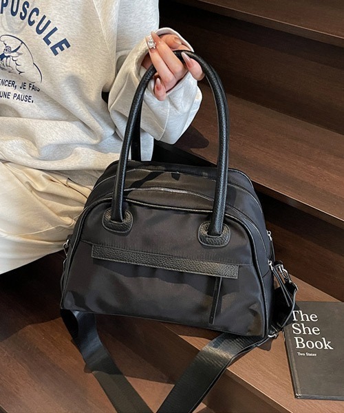 Ressaca（レサーカ） ボストンバッグ パイピングダブルジップボストン