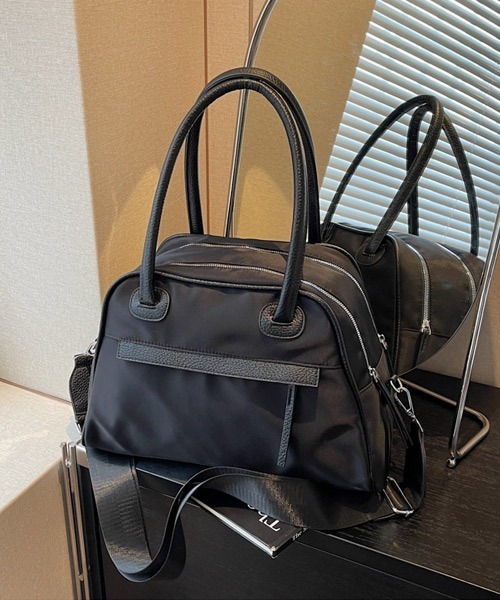 Ressaca（レサーカ） ボストンバッグ パイピングダブルジップボストン