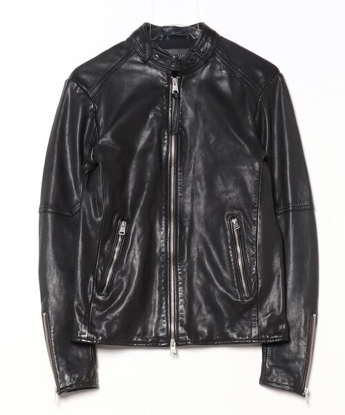 ALLSAINTS / レザージャケット・ブルゾン/XS/レザー/BLK// ALLSAINTS（オールセインツ） レザーブルゾン X-SMALL ブラック メンズ