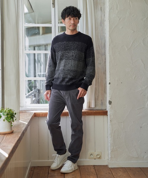 ikka（イッカ） セーター ニット メランジグラデーションニット メンズ