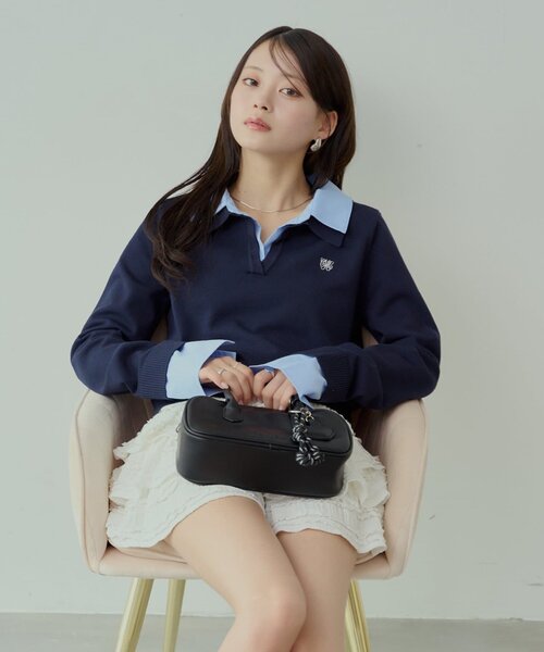 Chico（チコ） 長袖ニット FREE ネイビー レディース : ZOZOTOWN Yahoo