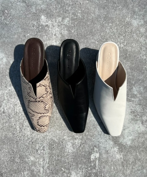 「Piedi Nudi」 ミュール L ブラック レディース_画像7
