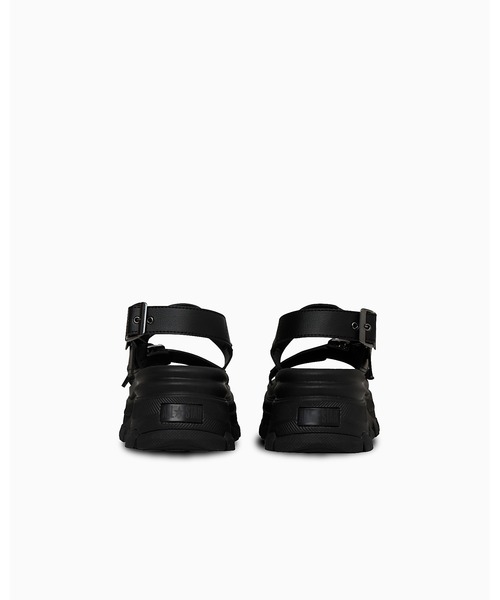 「CONVERSE ALL STAR」 フラットサンダル 3 ブラック×ブラック レディースの画像
