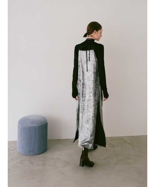 sahara（サハラ） ワンピース Drawstring Neck Glitter Dress/ドロー