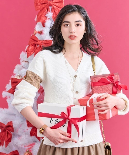 Chesty（チェスティ） ワンピース レザードッキングニットワンピース