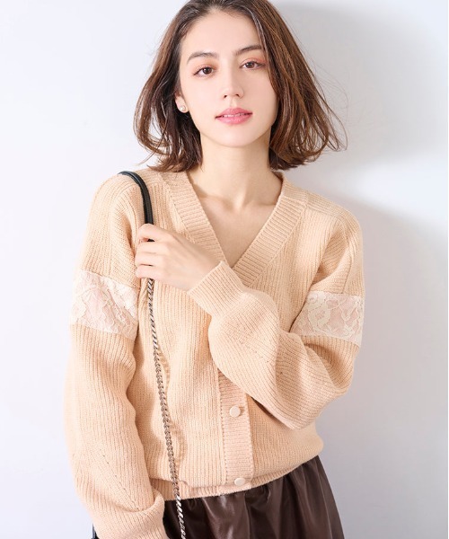 Chesty（チェスティ） ワンピース レザードッキングニットワンピース