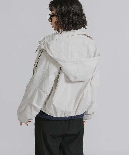 AO2 マウンテンパーカー ウインドブレーカー Drawstring Hooded