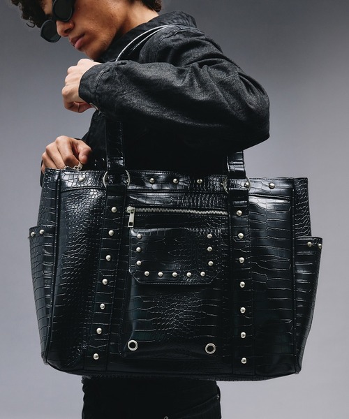 ANDER HUNK ボストンバッグ Studs Design Boston Bag / スタッズ