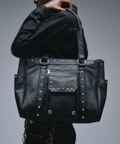 ANDER HUNK ボストンバッグ Studs Design Boston Bag / スタッズ