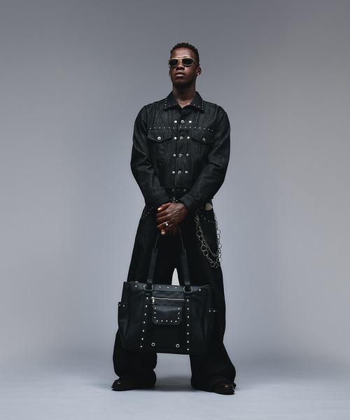 ANDER HUNK ボストンバッグ Studs Design Boston Bag / スタッズ