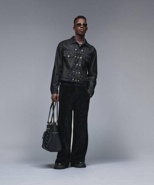 ANDER HUNK ボストンバッグ Studs Design Boston Bag / スタッズ