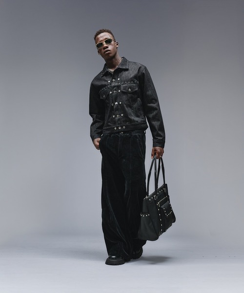 ANDER HUNK ボストンバッグ Studs Design Boston Bag / スタッズ