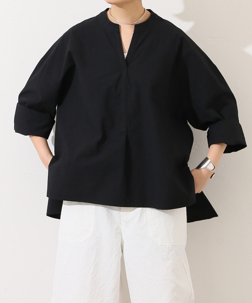 「JOURNAL STANDARD LUXE」 7分袖ブラウス FREE ブラック レディース