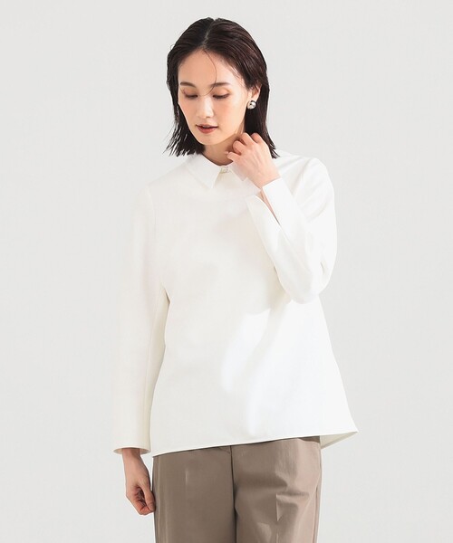 Demi-Luxe BEAMS 定価2万 洗える ダブルコットンオーバーシャツ 