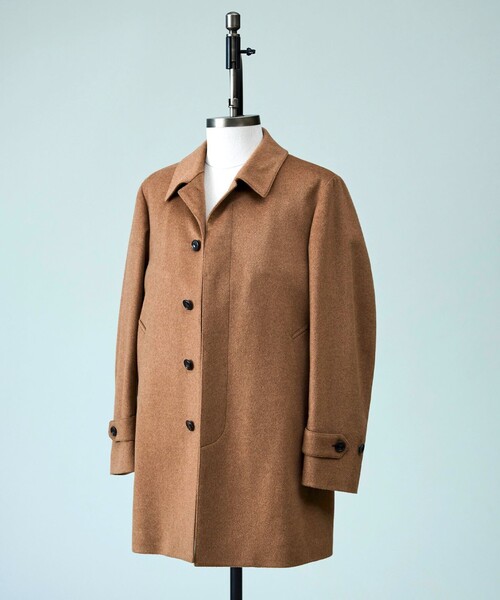 パパス　カシミヤ混　毛　コート　Mサイズ　ブラウン　HJ61 パパス カシミヤ混 毛 コート Mサイズ ブラウン HJ61 パパス カシミヤ