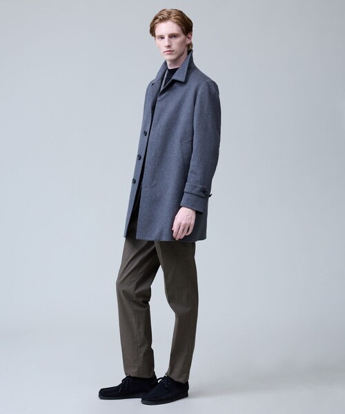 J.pressウールカシミヤビーバーチェスターコート ネイビー J.PRESS（J.プレス） ステンカラーコート コート ウールとカシミヤの