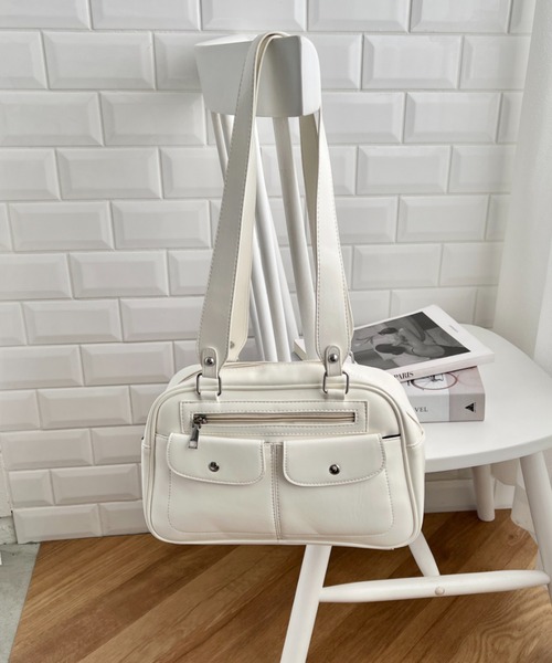 CLEA ボストンバッグ ダブルポケットボストンバッグ レディース