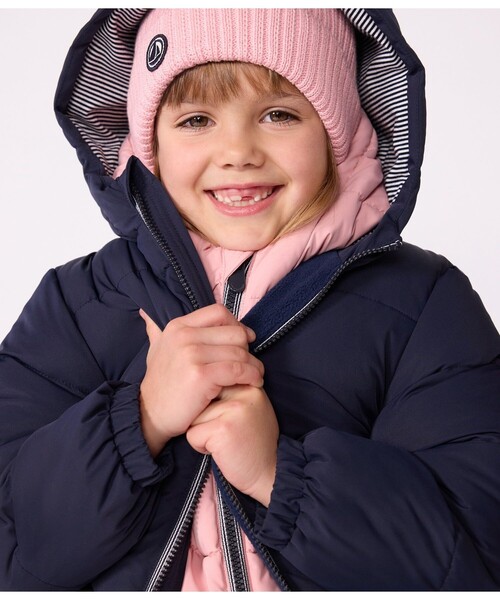 PETIT BATEAU（プチバトー） ダウン アウター 中綿入りフード