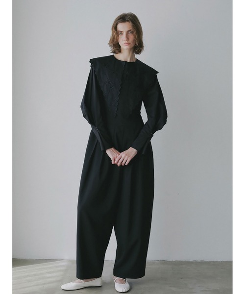 HER. サロペット オーバーオール T／Wポプリンオールインワン