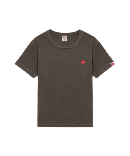 A BATHING APE（アベイシングエイプ） tシャツ HEART BADGE PIGMENT