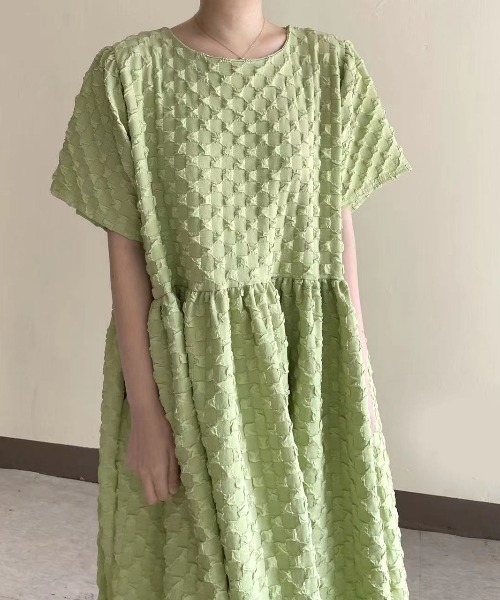 「N.s」 半袖ワンピース FREE ピンク レディース_画像4