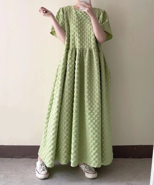 「N.s」 半袖ワンピース FREE ピンク レディース_画像5