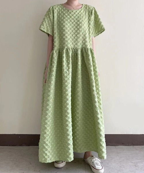 「N.s」 半袖ワンピース FREE ピンク レディース_画像6