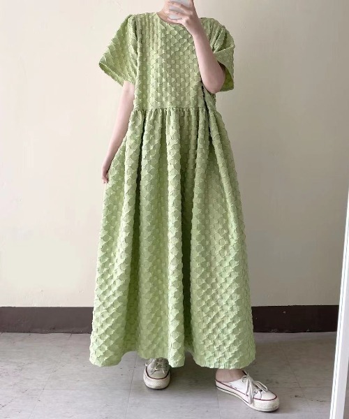 「N.s」 半袖ワンピース FREE ピンク レディース_画像7