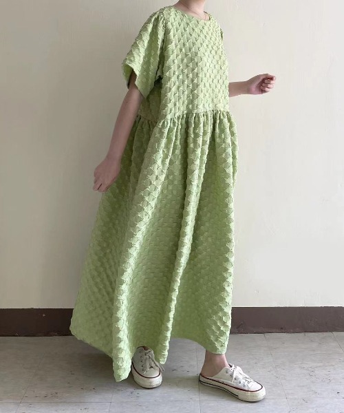 「N.s」 半袖ワンピース FREE ピンク レディース_画像9