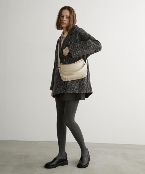 LOSCa ジャケット テーラードジャケット オーバーサイズヘリンボーン