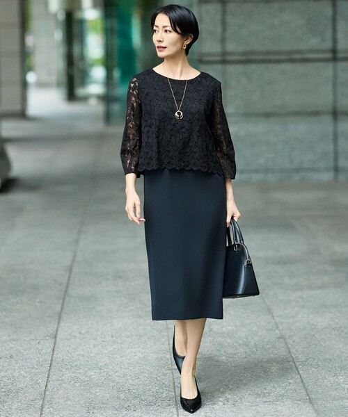 自由区（ジユウク） ワンピース トリアセダブルクロスレース