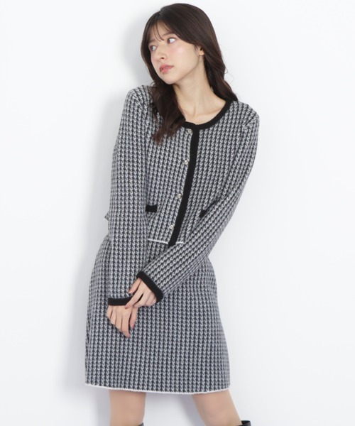 ハッピードール♡千鳥ジャケットワンピ♡イルメール JILL by JILL STUART（ジルバイジルスチュアート） ワンピース 千鳥
