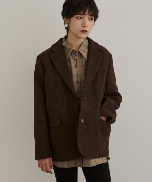 DFFUR. ジャケット テーラードジャケット ウールタッチクラシカル