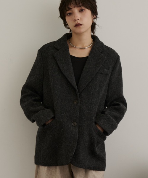 DFFUR. ジャケット テーラードジャケット ウールタッチクラシカル