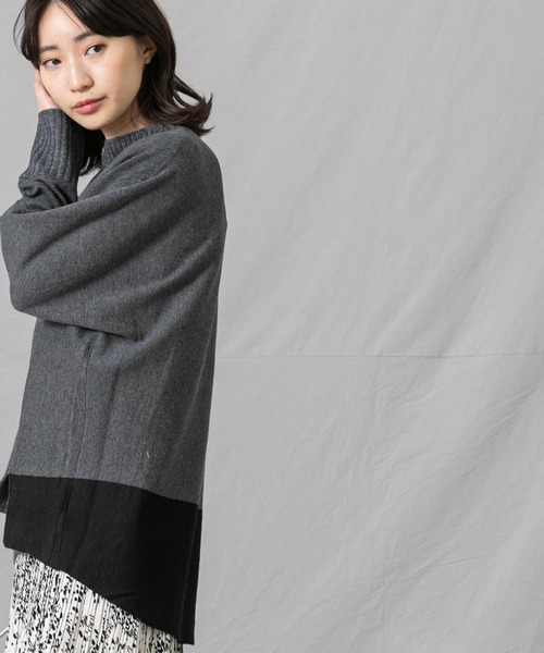 「Gready Brilliant」 長袖ニット FREE グレイッシュベージュ レディース_画像4