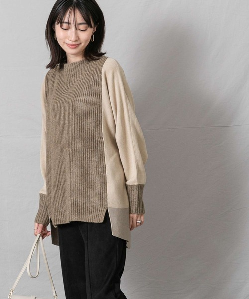 「Gready Brilliant」 長袖ニット FREE グレイッシュベージュ レディース_画像5