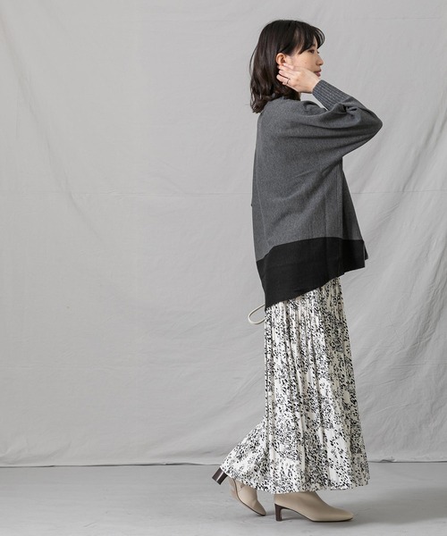 「Gready Brilliant」 長袖ニット FREE グレイッシュベージュ レディース_画像8