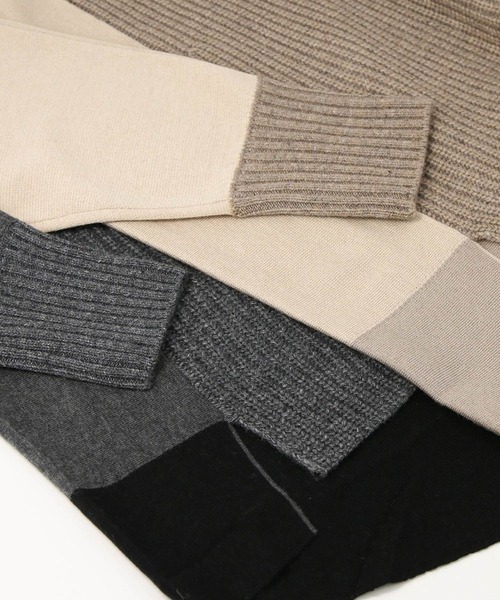 「Gready Brilliant」 長袖ニット FREE グレイッシュベージュ レディース_画像9