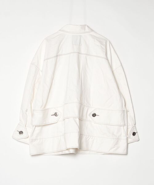 UN3D. デニムジャケット 36 新品 UN3D.（アンスリード） デニムジャケット 36 ホワイト レディース