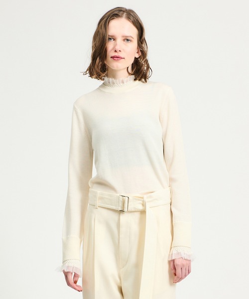 ESTNATION エストネーション フリルネックニットコクーンスカートセット ESTNATION エストネーション フリルネックニットコクーンスカートセット