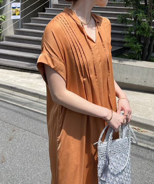 「un dix cors」 ノースリーブワンピース FREE カーキ レディース_画像3