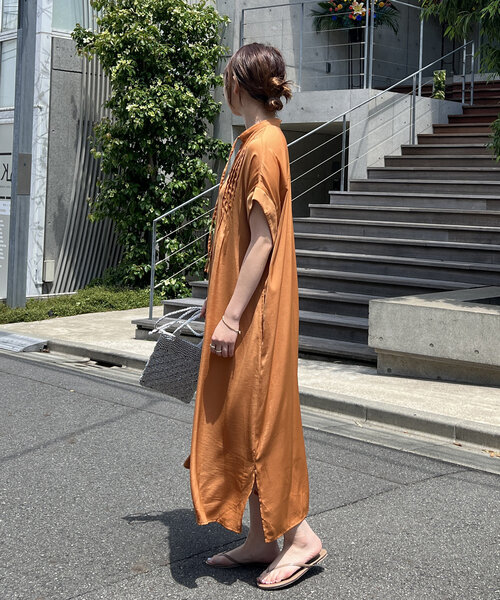 「un dix cors」 ノースリーブワンピース FREE カーキ レディース_画像7