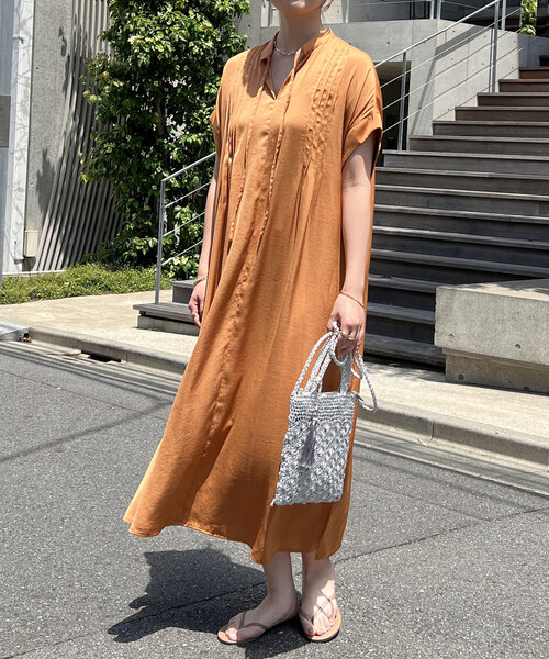 「un dix cors」 ノースリーブワンピース FREE カーキ レディース_画像9