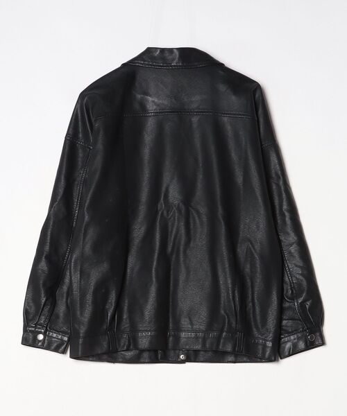 「meJane」 ライダースジャケット FREE ブラック レディース_画像2