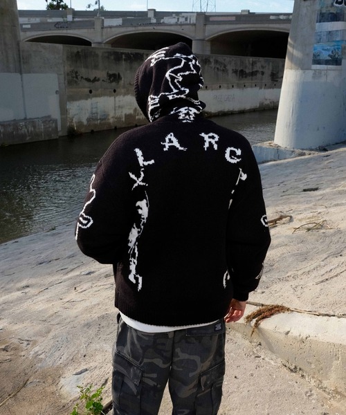 XLARGE（エクストラ ラージ） セーター ニット JACQUARD FUZZY ZIP UP