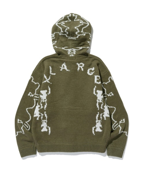 XLARGE（エクストラ ラージ） セーター ニット JACQUARD FUZZY ZIP UP