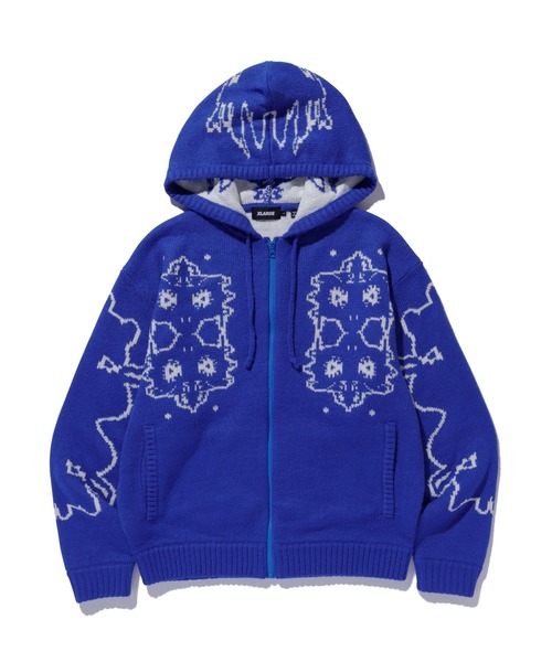 XLARGE（エクストラ ラージ） セーター ニット JACQUARD FUZZY ZIP UP